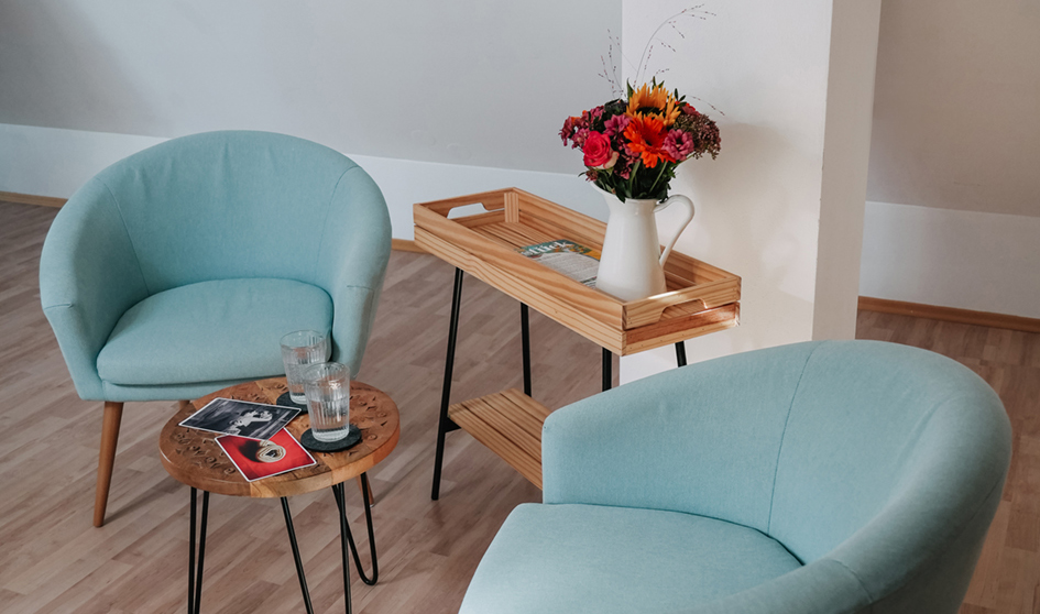 Coachingraum mit 2 Sesseln